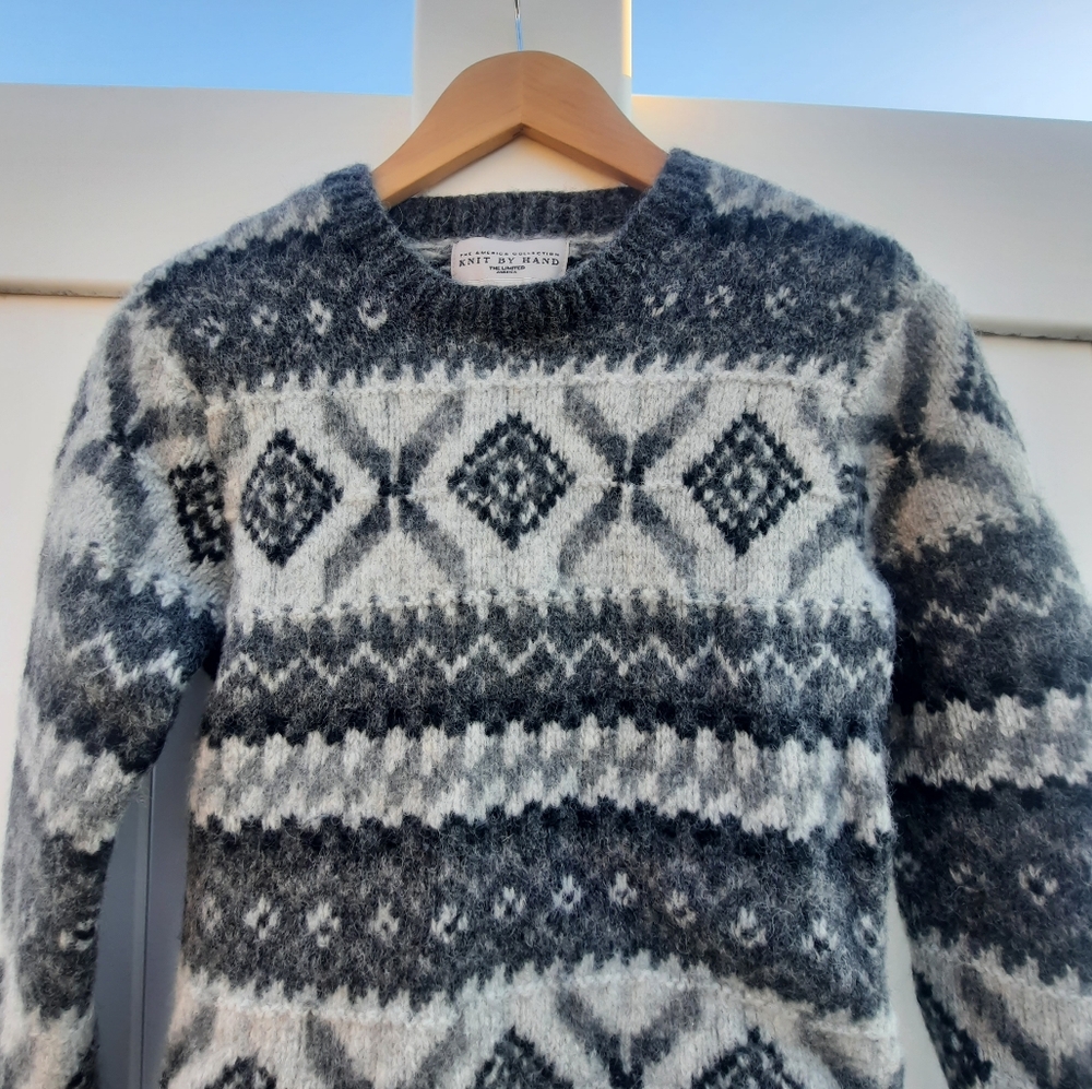 Vintage The Limited Fair Isle Wool Chunky Sweater | America Collection | XS - Picture 4 of 12